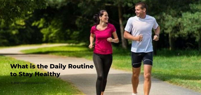 Daily routine to stay healthy