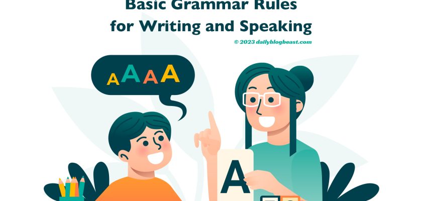 basic grammar rules for writing and speaking