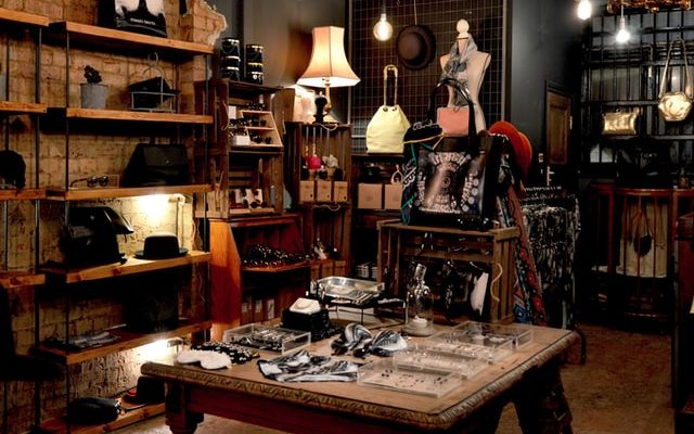 The interior of a quaint antique store